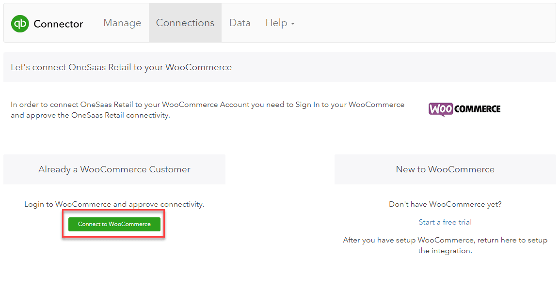 WooCommerce QuickBooks - Connect to WooCommerce